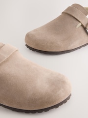 Neutral Leather Slingback Footbed Clogs - Image 5 of 5