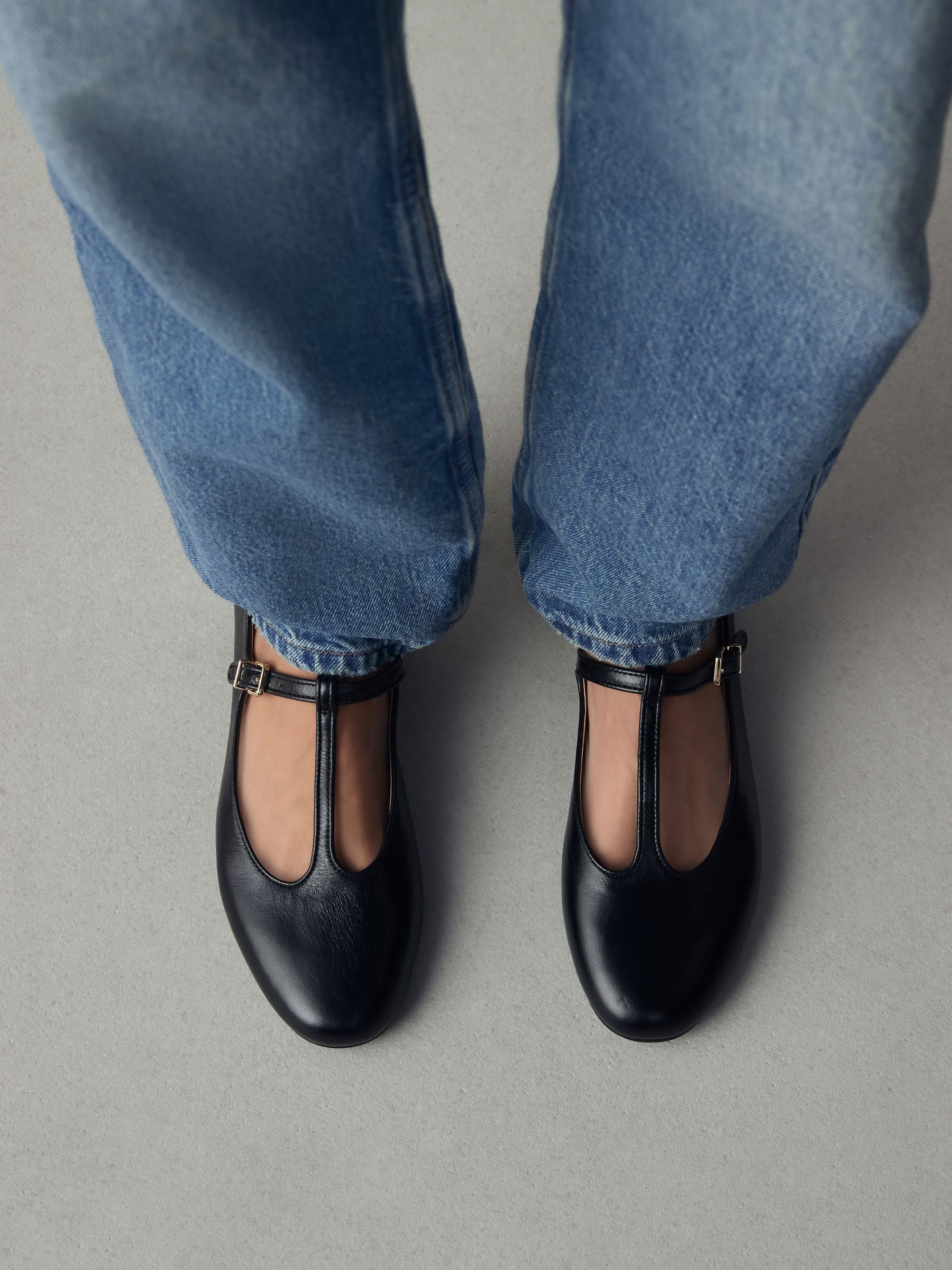 Buy Black Forever Comfort® Leather T-Bar Mary Jane Shoes from Next USA