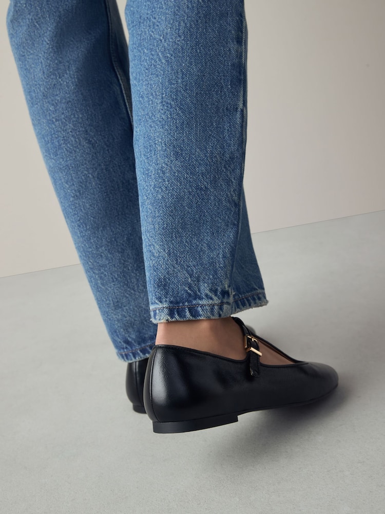 Negro - Forever Comfort® Leather T-Bar Mary Jane Shoes - Imagen 13 de 13