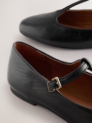 Negro - Forever Comfort® Leather T-Bar Mary Jane Shoes - Imagen 4 de 13
