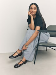 Negro - Forever Comfort® Leather T-Bar Mary Jane Shoes - Imagen 9 de 13