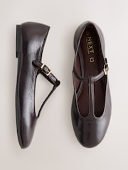Rojo burdeos - Forever Comfort® Leather T-Bar Mary Jane Shoes - Imagen 1 de 11
