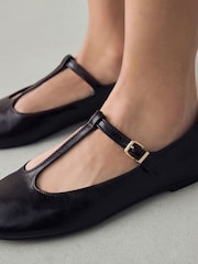 Rojo burdeos - Forever Comfort® Leather T-Bar Mary Jane Shoes - Imagen 11 de 11
