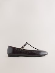 Rojo burdeos - Forever Comfort® Leather T-Bar Mary Jane Shoes - Imagen 3 de 11