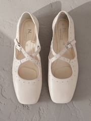 Bone Signature Premium Leather Mary Jane Studded Shoes - Image 1 of 7
