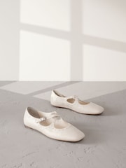 Bone Signature Premium Leather Mary Jane Studded Shoes - Image 2 of 7