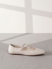 Bone Signature Premium Leather Mary Jane Studded Shoes - Image 3 of 7