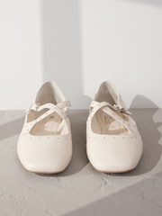 Bone Signature Premium Leather Mary Jane Studded Shoes - Image 5 of 7