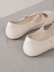 Bone Signature Premium Leather Mary Jane Studded Shoes - Image 6 of 7