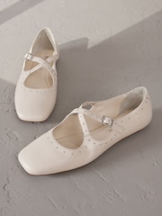 Bone Signature Premium Leather Mary Jane Studded Shoes - Image 7 of 7