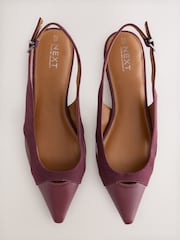 Rojo baya - Forever Comfort® Pointed Toe Slingback Shoes - Imagen 6 de 8