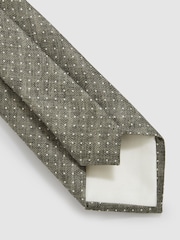 Oliva - Reiss Aurelio Silk Pin-Dot Tie - Imagen 4 de 5