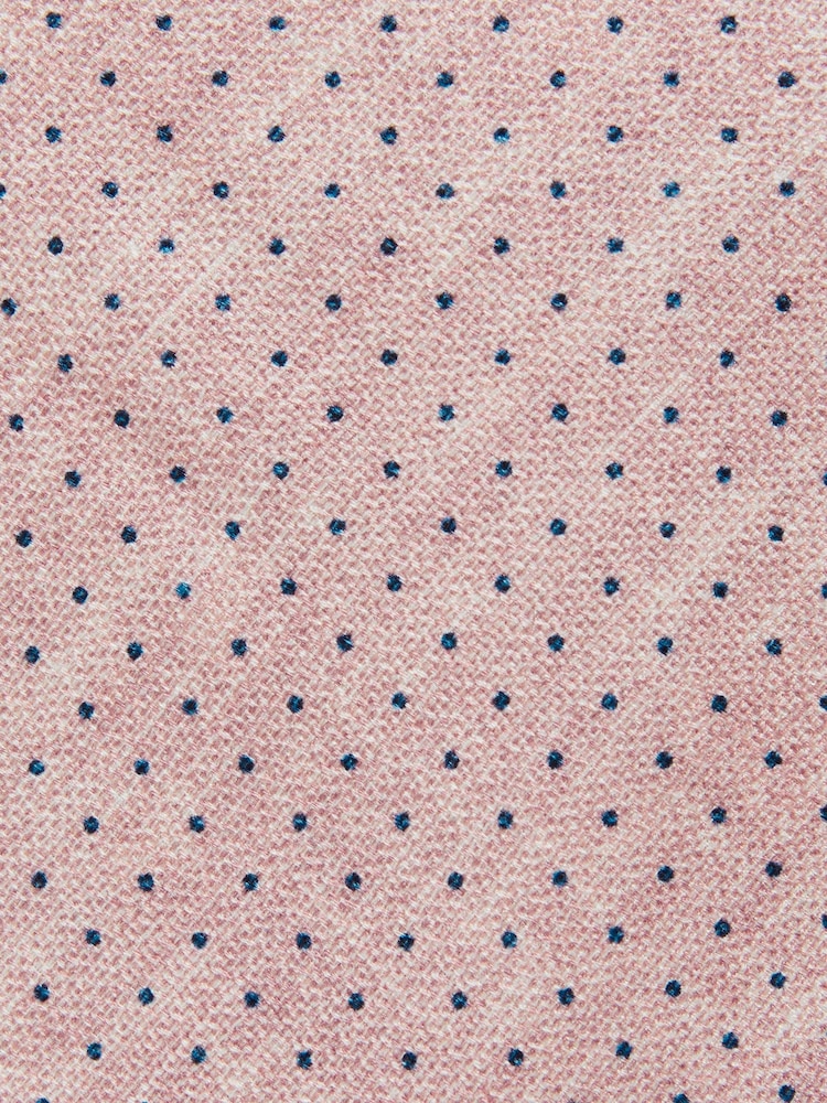 Rosa claro - Reiss Aurelio Silk Pin-Dot Tie - Imagen 5 de 5