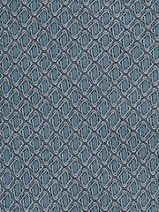 Reiss Soft Blue Caruso Silk Geometric-Print Tie - Image 5 of 5