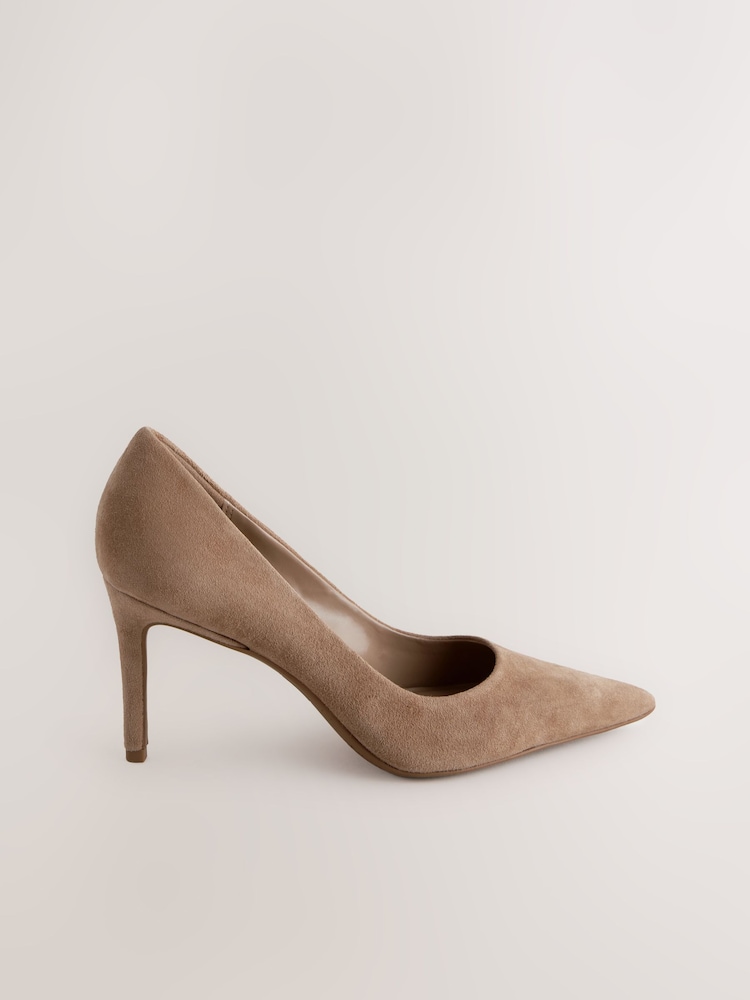 Camel Extra Wide Fit Forever Comfort® Leather Mid Court Shoes - Image 2 of 5