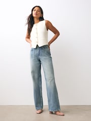 Nude Extra Wide Fit Forever Comfort® Hardware Slingback Block Heels - Image 2 of 7