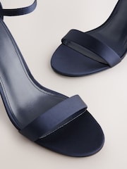 Navy Extra Wide Fit Forever Comfort® Block Heel Sandals - Image 4 of 5