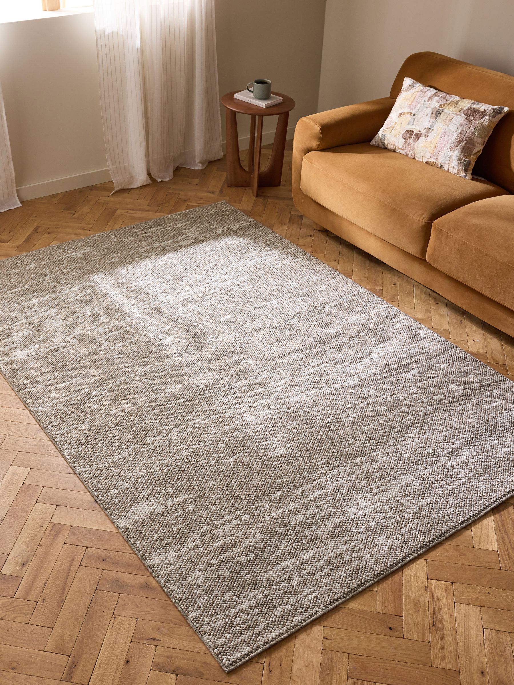 Buy Mid Natural Albie Texture Rug from Next China