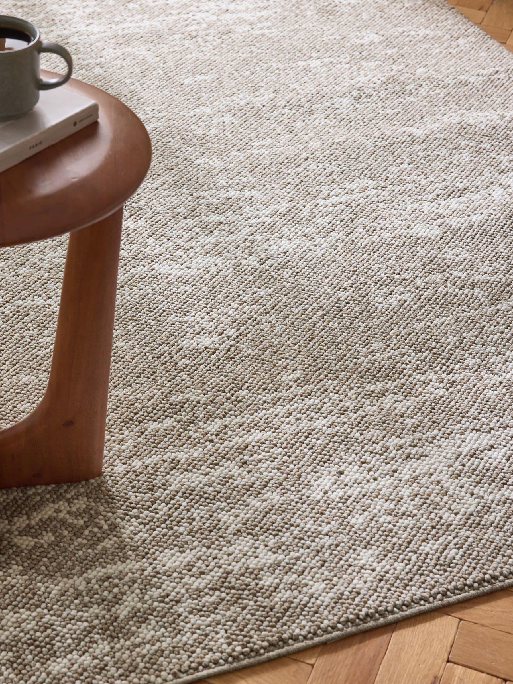 Buy Mid Natural Albie Texture Rug from Next China