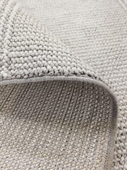 Grey Albie Texture Stripe Rug - Image 4 of 5