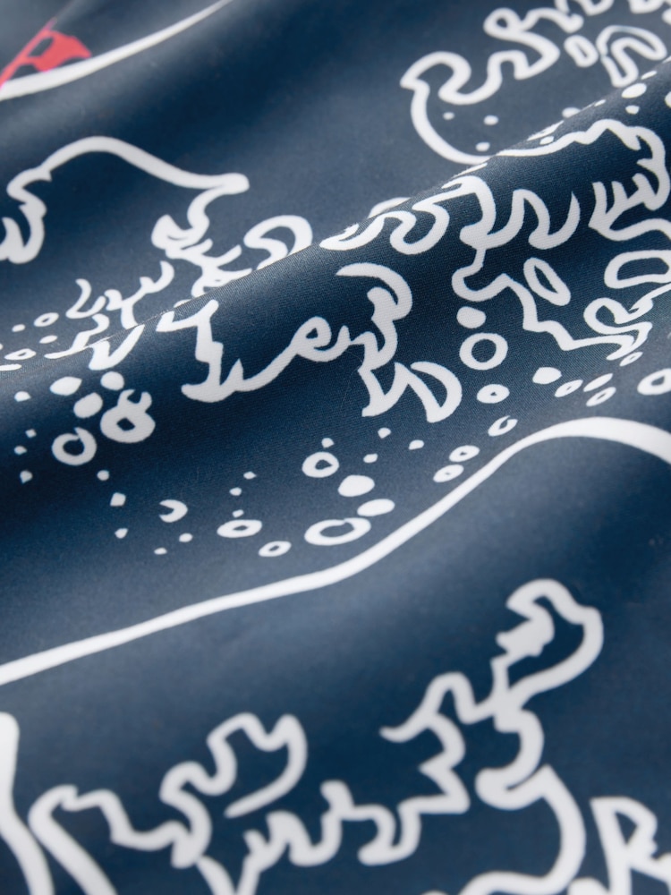 Blue Hokusai License Printed Swim Shorts - Image 4 of 4