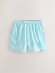 Green Snoopy License Printed Swim Shorts - Image 1 of 4