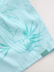 Green Snoopy License Printed Swim Shorts - Image 2 of 4
