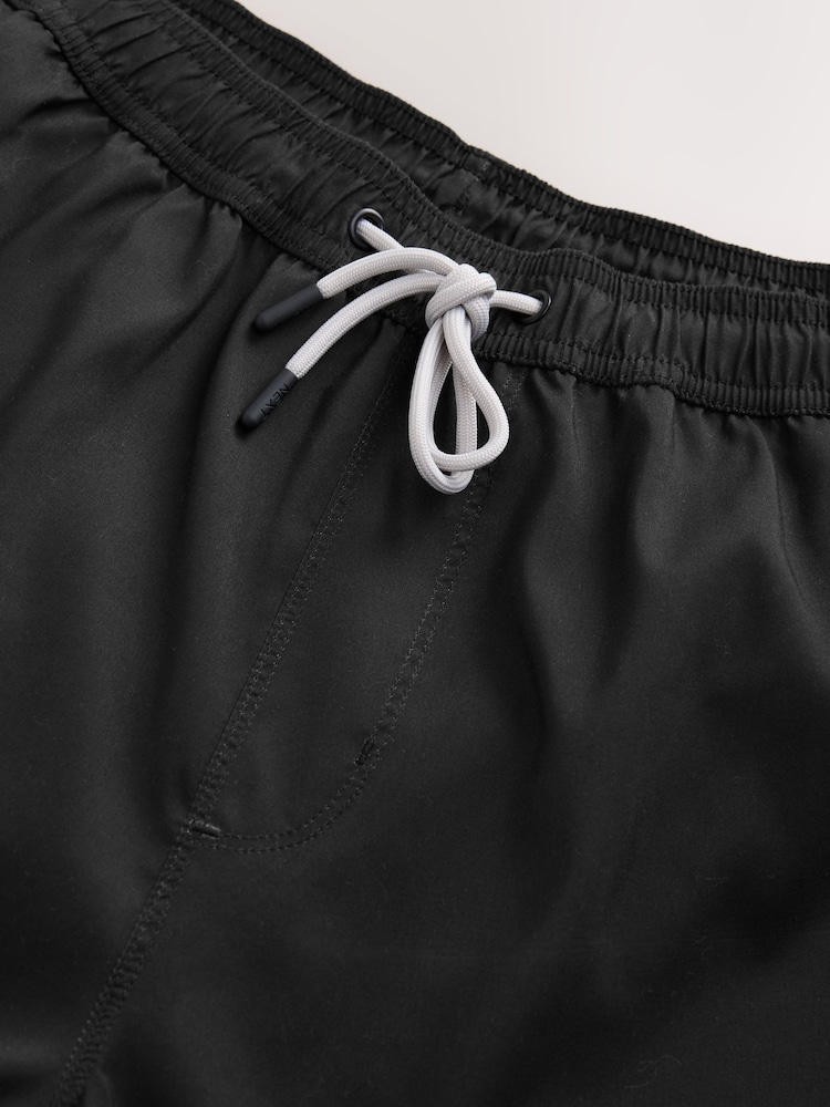 Black Jaws License Printed Swim Shorts - Image 2 of 4