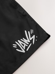 Black Jaws License Printed Swim Shorts - Image 3 of 4