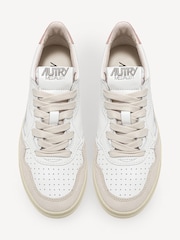 AUTRY Light Pink Womens Medalist Low Trainers - Image 4 of 6