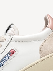 AUTRY Light Pink Womens Medalist Low Trainers - Image 6 of 6