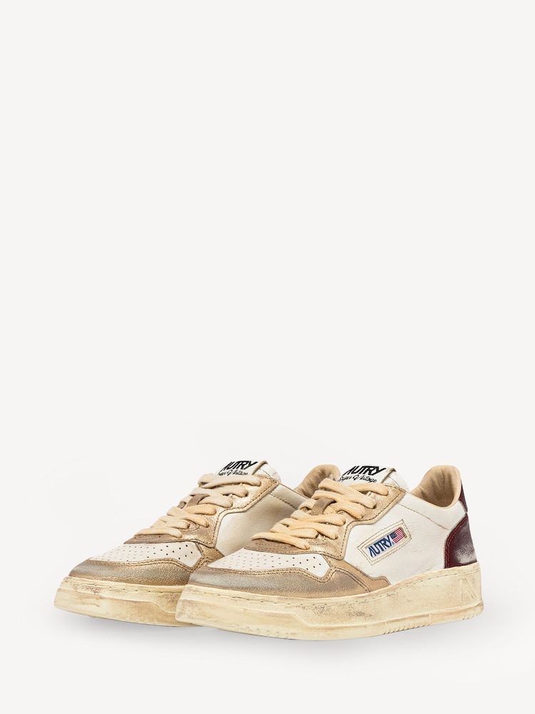 AUTRY Gold Womens Sup Vint Low Trainers - Image 2 of 6 AUTRY Gold Womens Sup Vint Low Trainers - Image 2 of 6