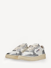 AUTRY Silver Womens Medalist Low Trainers - Image 2 of 6