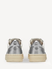 AUTRY Silver Womens Medalist Low Trainers - Image 3 of 6
