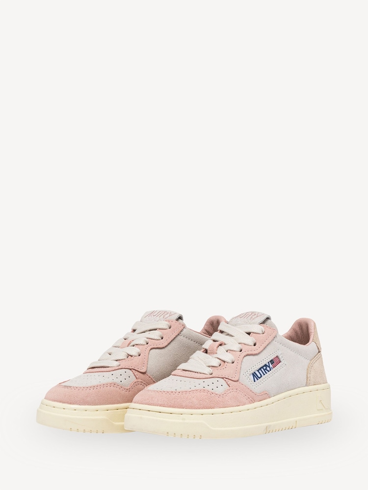 AUTRY Pink Kids Medalist Low Trainers - Image 2 of 6