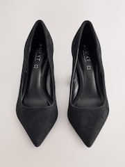 Black Forever Comfort® Leather Block Court Heels - Image 2 of 5