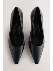 Black Forever Comfort® Leather Pointed Toe Heeled Court Shoes - Image 2 of 10