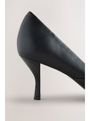 Black Forever Comfort® Leather Pointed Toe Heeled Court Shoes - Image 6 of 10