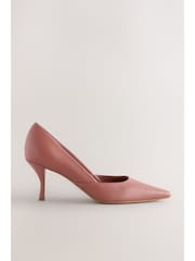 Rose Pink Forever Comfort® Leather Pointed Toe Heeled Court Shoes - Image 3 of 9