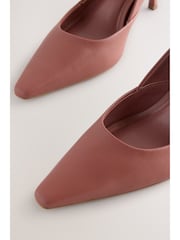 Rose Pink Forever Comfort® Leather Pointed Toe Heeled Court Shoes - Image 4 of 9