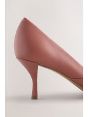 Rose Pink Forever Comfort® Leather Pointed Toe Heeled Court Shoes - Image 6 of 9