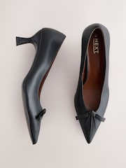 Black Forever Comfort® Bow Court Heels - Image 1 of 9