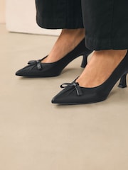 Black Forever Comfort® Bow Court Heels - Image 4 of 9