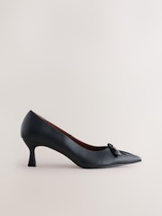 Black Forever Comfort® Bow Court Heels - Image 7 of 9