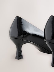 Black Patent Forever Comfort® Chain Trim Pointed Court Heels - Image 10 of 10
