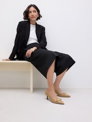 Camel Forever Comfort® Chain Trim Pointed Court Heels - Image 3 of 11