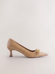 Camel Forever Comfort® Chain Trim Pointed Court Heels - Image 8 of 11