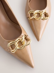 Camel Forever Comfort® Chain Trim Pointed Court Heels - Image 9 of 11