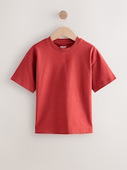 Rust Red Relaxed Fit Short Sleeve 100% Cotton T-Shirt (3-17yrs) - Image 1 of 4