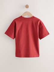 Rust Red Relaxed Fit Short Sleeve 100% Cotton T-Shirt (3-17yrs) - Image 2 of 4